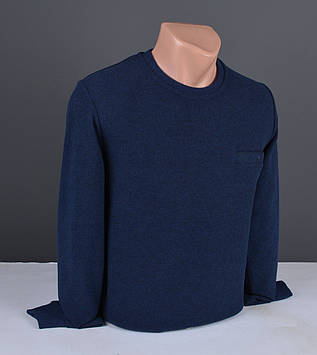 Чоловічий светр великого розміру | чоловічий джемпер синій Туреччина 9349 Б