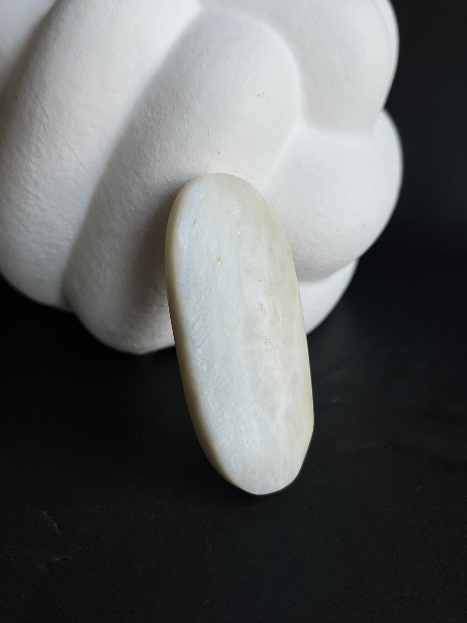 Кабошон натуральний місячний камінь овал камінь без оправи кабошон галтовка адуляр., фото 1