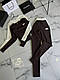 Жіночий осінній базовий прогулянковий термо костюм двійка кофта лонгслів лосини легінси висока посадка МІУ, фото 6