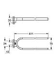 Подвійний тримач для рушників Grohe Selection (41059000), фото 3