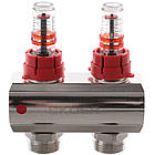 Колекторний блок із витратомірами Koer KR.1110-02 1"x2 ways (KR2639), фото 3