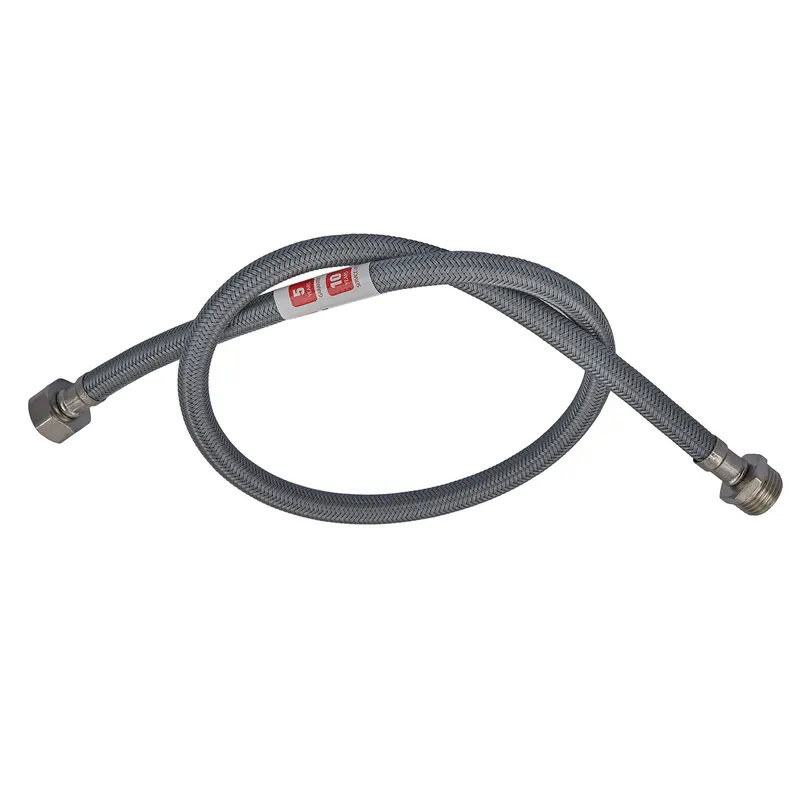 Гнучка підводка Zerix ZHN-02-FM1/2"-120 (нейлонова обплетення, гайки неірж) (ZX5152), фото 1