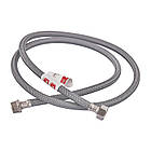 Гнучка підводка Zerix ZHN-02-FM1/2"-120 (нейлонова обплетення, гайки неірж) (ZX5152), фото 3