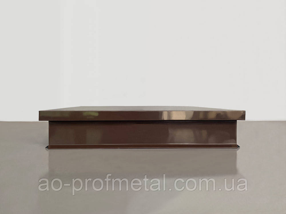 Плоский ковпак у кольорі RAL 8017 з мат і глянець від виробника., фото 1