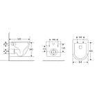 Унітаз підвісний Mixxus Premium ELLIPSE-0303-T3 BLACK 520х365х360mm, система змиву TORNADO 3.0 (MP6, фото 2