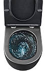 Унітаз підвісний Mixxus Premium ELLIPSE-0303-T3 BLACK 520х365х360mm, система змиву TORNADO 3.0 (MP6, фото 3