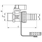 Кран дренажний 1/2" Koer KR.1037 (KR2672), фото 2