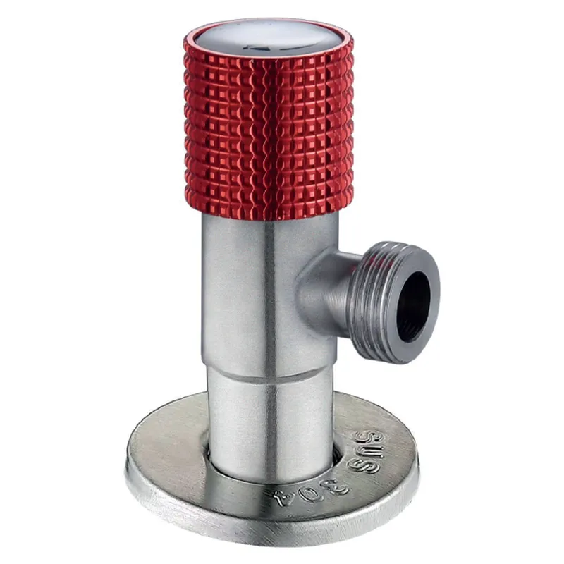 Кран для під'єднання сантехприладів Mixxus VAL-09-1/2x1/2 з нерж. сталі SUS304 (червоний) (MI6217), фото 1