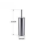 Єршик для унітазу підлоговий Mixxus Premium Ellipse-TB0201 SS Color колір неіржавка (MI7067), фото 9