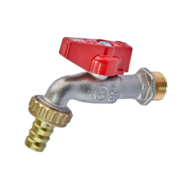 Кран садовий Roho R363-050 -1/2", ручка "метелик" червона (RO0240), фото 1