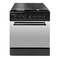 Плита газоелектрична Grunhelm FG6612G дзеркальна чорна