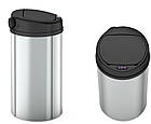 Відро для сміття сенсорне кругле Mixxus Premium Ellipse-TC0109 Chrome-Black 9 л (хром-чорне) (MI708, фото 6
