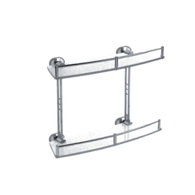 Полиця скляна двоярусна Haiba HB1920-2 (HB0485), фото 1