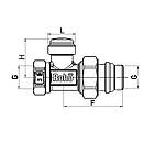 Кран радіаторний Roho R5261-050 — 1/2" прямий (антипротечка) (RO0135), фото 2
