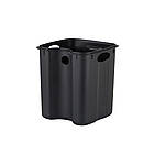 Відро для сміття з плавним закриванням квадратне Zerix Kubix-TC0106 Black 6 л колір чорний (ZX5890), фото 4