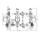 Змішувальний вузол Koer KR.S1021 (з байпасом) 1" НР SUS304 (KR2955), фото 4