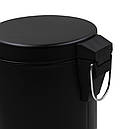 Відро для сміття кругле Zerix Solo-TC0103 Black 3 л колір чорний (ZX5896), фото 6