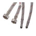 Гнучкі шланги для змішувача гайка 1/2" — Штуцер M10 (80 см) 2 шт (силик. оболонка) Zerix (ZX3031), фото 2