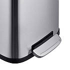 Відро для сміття з плавним закриванням прямокутне Mixxus Premium Style-TC0305 SS Color 5 л колір неіржа, фото 10