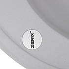 Мийка кухонна Zerix ZS-510R-01 Біла (ZX4531), фото 2