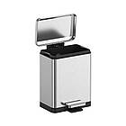 Відро для сміття з плавним закриванням прямокутне Koer TC-010315-02 15 л колір неіржавка сталь (KR5603), фото 4