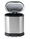 Відро для сміття з плавним закриванням овальне Mixxus Premium Strong-TC0120 SS Color 20 л колір неіржавкій, фото 5