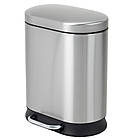 Відро для сміття з плавним закриванням овальне Mixxus Premium Strong-TC0120 SS Color 20 л колір неіржавкій, фото 6