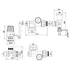 Змішувальний вузол для колекцій. з лівим підкл. Koer KR.1022L1 — 1" (без насоса) (прямий) (KR2912), фото 2