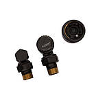 Комплект для під'єднання радіатора Koer SET-24.Black — 1/2" кутовий з термоголовкою (KR5283), фото 6
