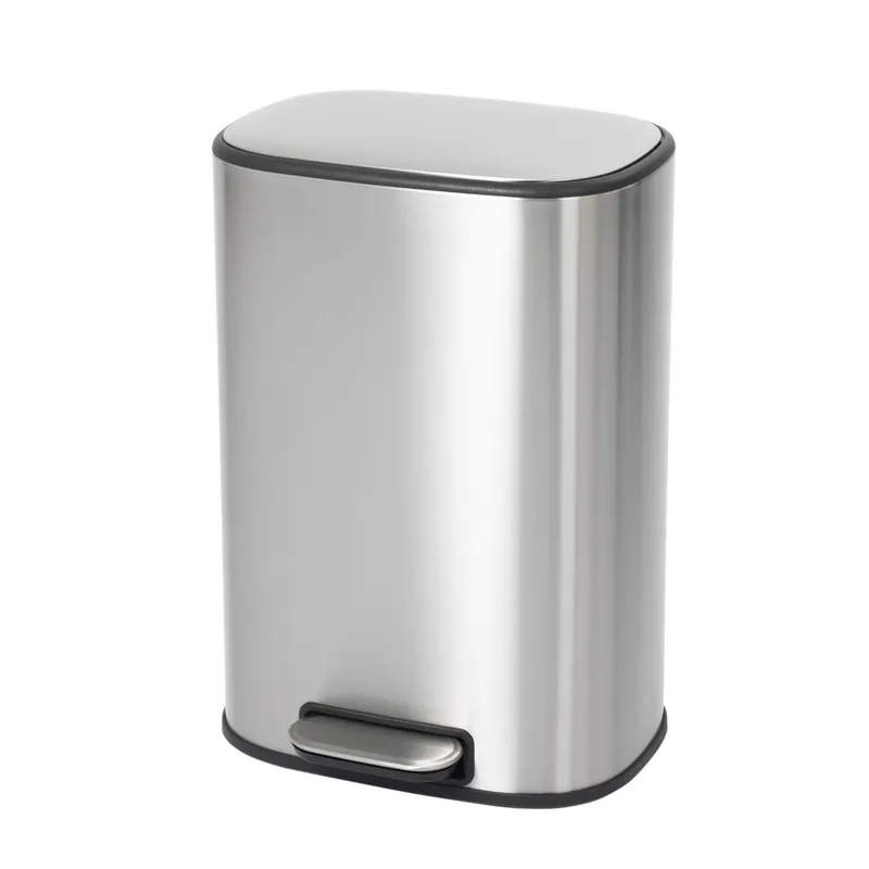 Відро для сміття з плавним закриванням овальне Mixxus Premium Diverse-TC0105 SS Color 5 л колір неіржавкій, фото 1