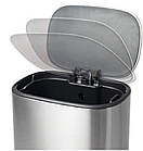 Відро для сміття з плавним закриванням овальне Mixxus Premium Diverse-TC0105 SS Color 5 л колір неіржавкій, фото 2