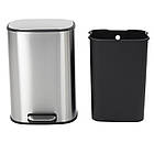 Відро для сміття з плавним закриванням овальне Mixxus Premium Diverse-TC0105 SS Color 5 л колір неіржавкій, фото 7