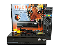 Супутниковий ресивер тюнер TIGER T168 + Прошивка з T2MI Megogo sport