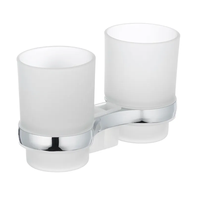 Тримач для щіток з 2 склянками настінний Zerix LR3308 (LL1439), фото 1