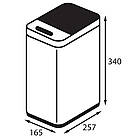 Відро для сміття сенсорне прямокутне Koer TC-020408-08 8 л колір білий (KR5589), фото 10