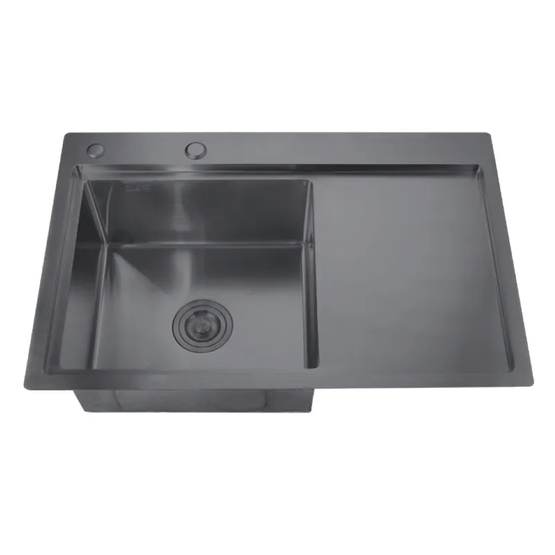 Мийка Zerix ZH7849L-215 Nano-Black (3.0/0.8) з неіржавкої сталі (MX1590), фото 1