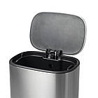 Відро для сміття з плавним закриванням овальне Mixxus Premium Diverse-TC0105 SS Color 5 л колір неіржавкій, фото 8