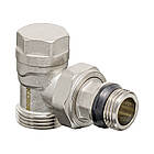 Комплект для під'єднання радіатора Koer SET-16 — 1/2"x3/4" (осьовий) з термоголовкою НН (KR3179), фото 3