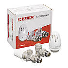 Комплект для під'єднання радіатора Koer SET-16 — 1/2"x3/4" (осьовий) з термоголовкою НН (KR3179), фото 7