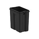 Відро для сміття з плавним закриванням прямокутне Koer TC-010210-07 10 л колір сірий (KR5599), фото 3