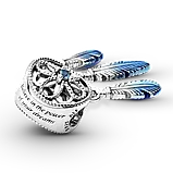 Срібна намистина Pandora «Блакитний ловець снів» 799341C01, фото 3