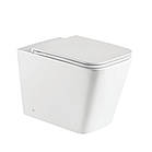 Унітаз підлоговий безбарвний Mixxus Premium QUADRO-0701-R 600х355х410mm, система змиву RIMLESS (MP6, фото 3