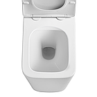 Унітаз підлоговий безбарвний Mixxus Premium QUADRO-0701-R 600х355х410mm, система змиву RIMLESS (MP6, фото 5