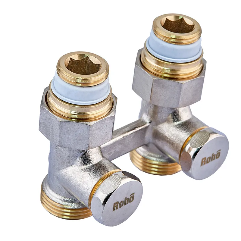 Кран запірний для радіатора Н-подібний Roho R5350-075 — 3/4" прямий (RO0213), фото 1