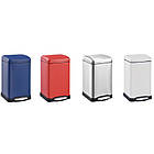 Відро для сміття з плавним закриванням квадратне Mixxus Style-TC0106 SS Color 6 л колір неіржавка (MI70, фото 2