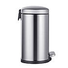 Відро для сміття з плавним закриванням овальне Mixxus Premium Topper-TC0205 SS Color 5 л колір неіржавк, фото 3