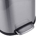 Відро для сміття з плавним закриванням овальне Mixxus Premium Topper-TC0205 SS Color 5 л колір неіржавк, фото 5