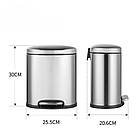 Відро для сміття з плавним закриванням овальне Mixxus Premium Topper-TC0205 SS Color 5 л колір неіржавк, фото 7