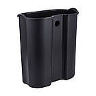 Відро для сміття з плавним закриванням овальне Mixxus Premium Topper-TC0205 SS Color 5 л колір неіржавк, фото 8