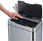 Відро для сміття сенсорне прямокутне Koer TC-020312-07 12 л колір графіт (KR5587), фото 4